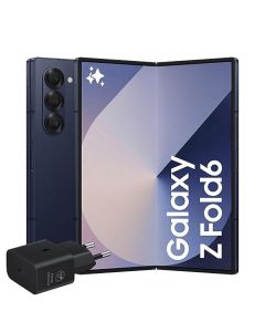 Samsung Galaxy Z Fold6 Smartphone AI pieghevole, Caricatore Incluso, RAM 12GB, 256GB, Dual SIM, Display 6,3"/7,6" Dynamic AMOLED 2X, Batteria a lunga durata, Navy 2024 [Versione italiana]