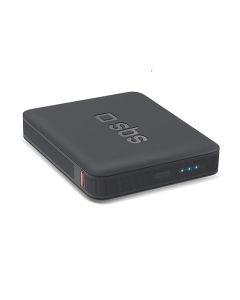 SBS NanoTube PowerBank HD, 5000mAh, Intelligent Charge (IC) 10W, PowerBank con Ricarica Rapida, Tecnologia Alta Densit&agrave;, USB-C, Caricabatterie Portatile da Viaggio, Design Compatto, Nero