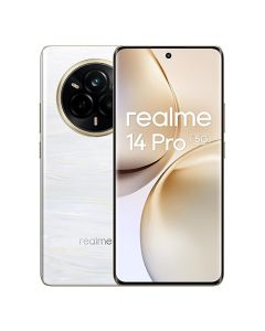 realme 14 Pro Smartphone 5G,Bianco,Fotocamera Sony IMX882 OIS AI,Design che cambia colore sensibile al freddo,Batteria 5260 mAh,18GB(8+10espansione)+256GB,Esclusiva Amazon(Nessun adattatore)